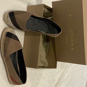 Authentic Burberry Espadrilles size 38.5 EUR, 5.5 UK